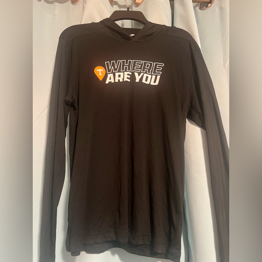 Black Long Sleeve 'Where Are You' Shirt